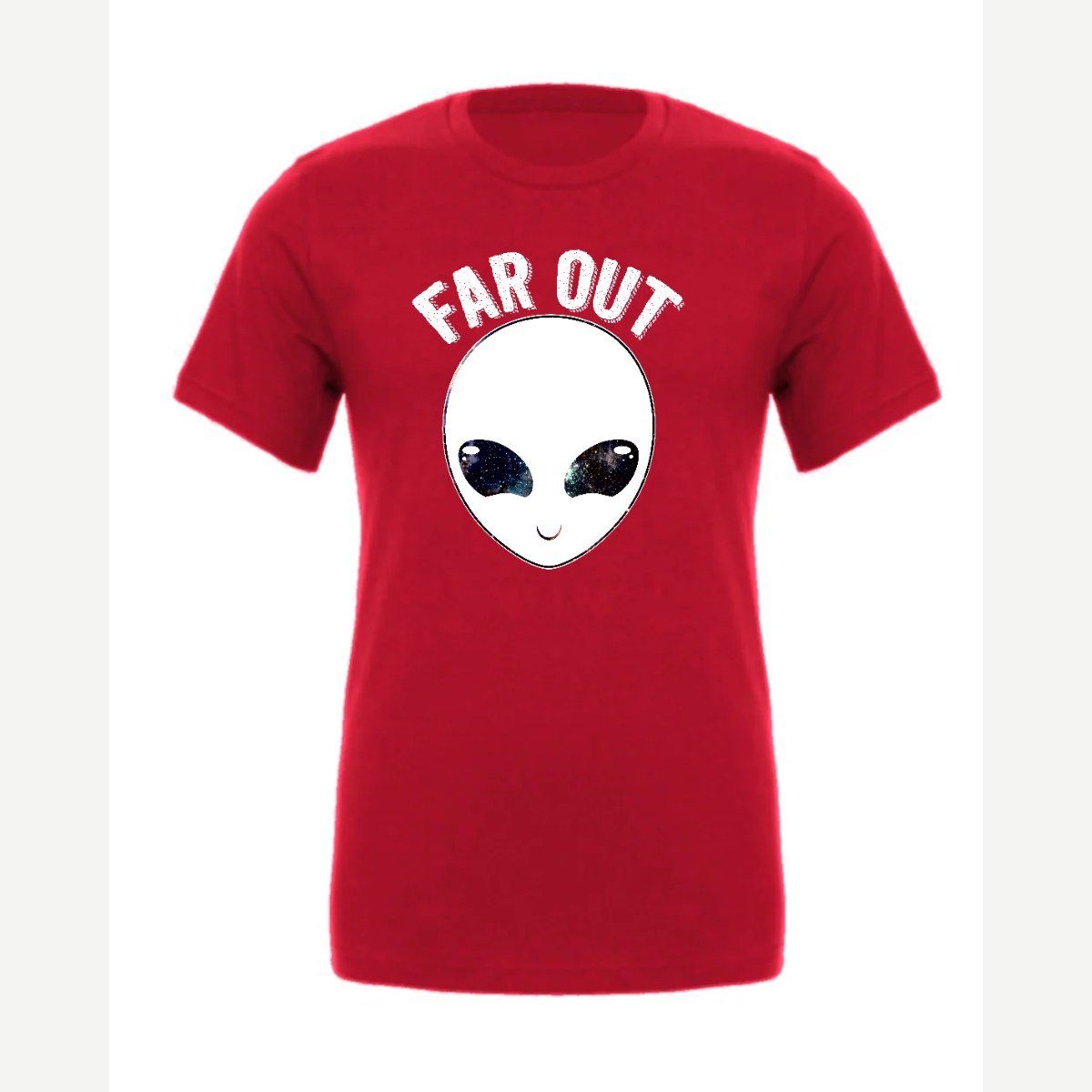 Far Out (Alien) — Premium Tee / Red