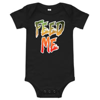 Feed Me (Baby) — Baby Bodysuit / Black
