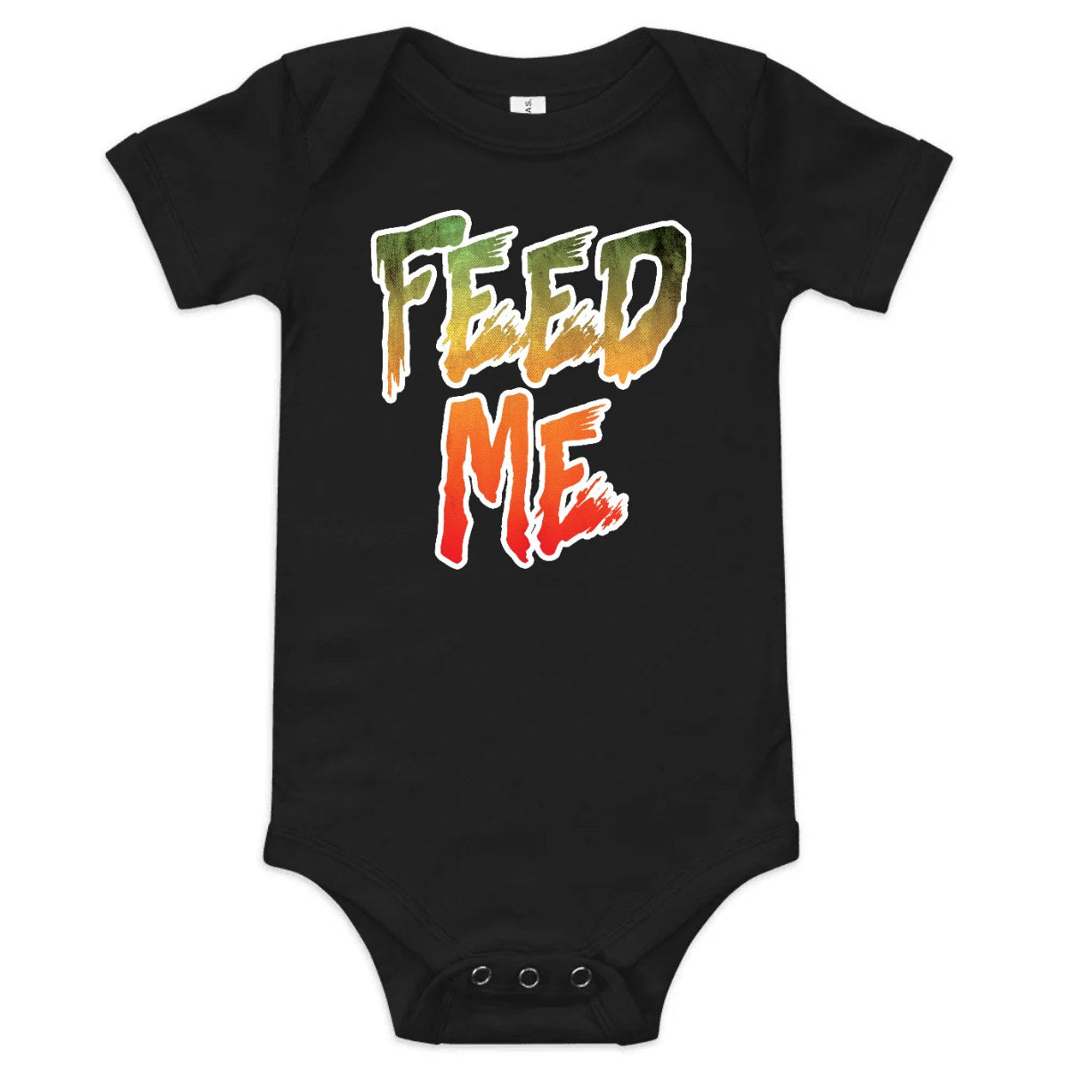 Feed Me (Baby) — Baby Bodysuit / Black