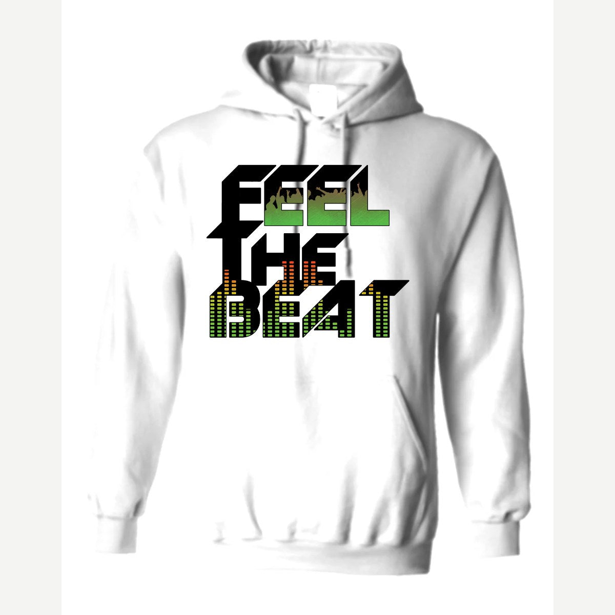 Feel The Beat — Hoodie / White
