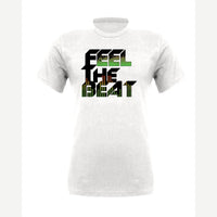 Feel The Beat — Premium Tee / White