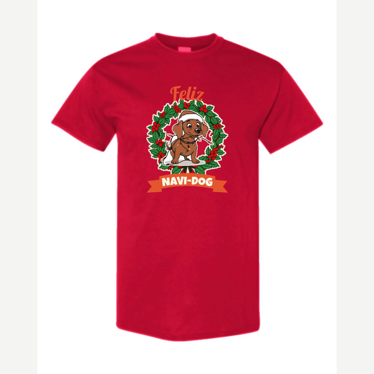 Feliz Navi-Dog — Classic Tee / Red
