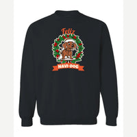 Feliz Navi-Dog — Crewneck Sweatshirt / Black