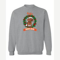 Feliz Navi-Dog — Crewneck Sweatshirt / Sport Grey