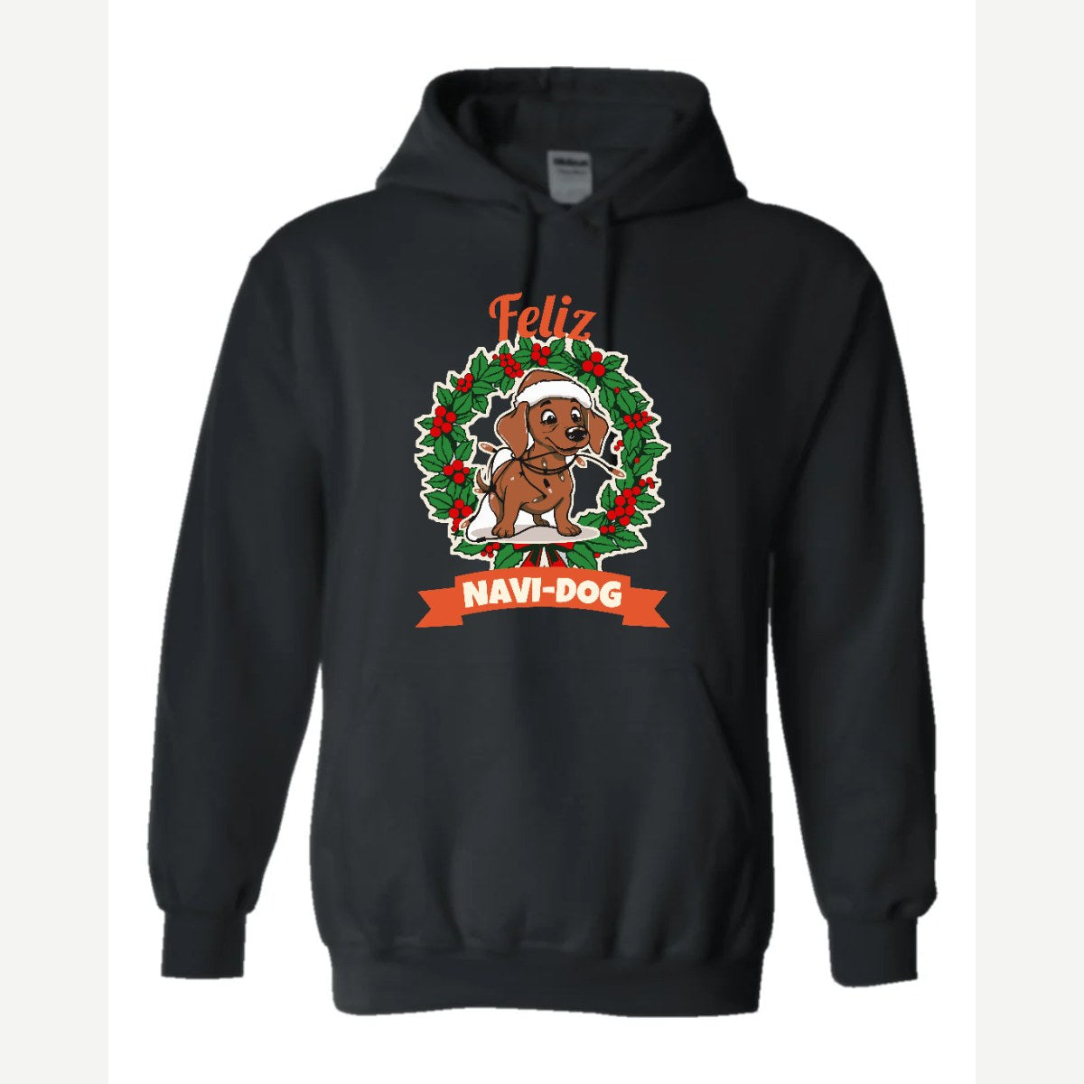 Feliz Navi-Dog — Hoodie / Black