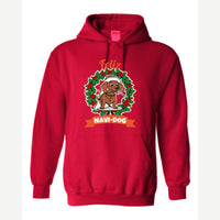 Feliz Navi-Dog — Hoodie / Red