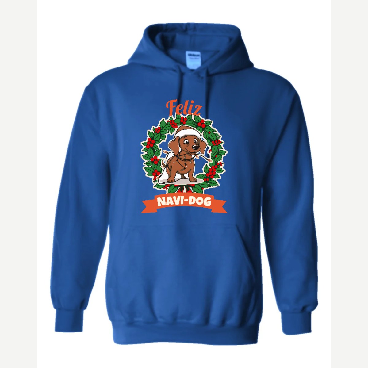 Feliz Navi-Dog — Hoodie / Royal
