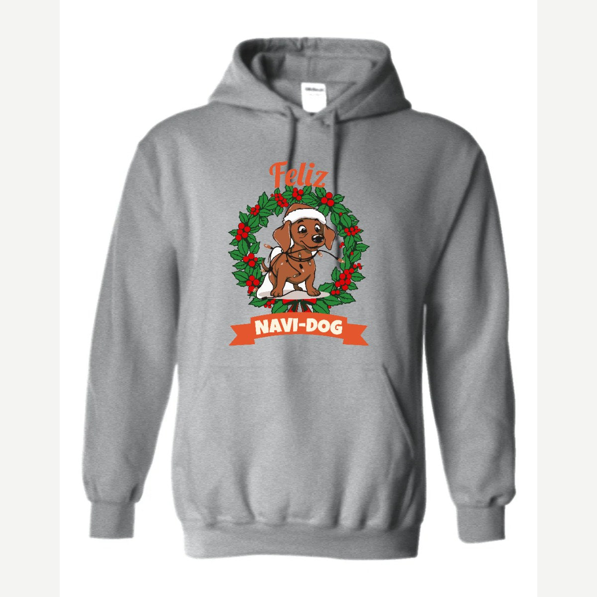 Feliz Navi-Dog — Hoodie / Sport Grey