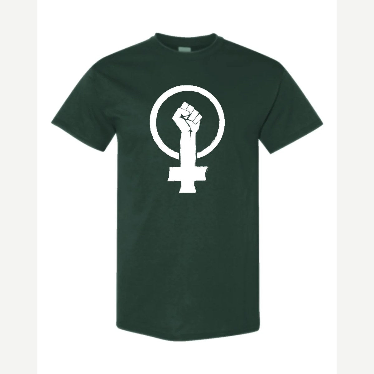 Feminist Fist (Venus Symbol) — Classic Tee / Forest Green