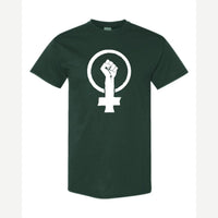 Feminist Fist (Venus Symbol) — Classic Tee / Forest Green