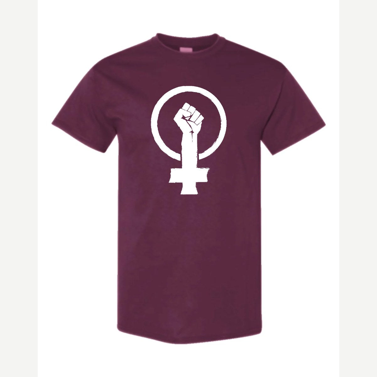 Feminist Fist (Venus Symbol) — Classic Tee / Maroon