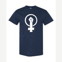 Feminist Fist (Venus Symbol) — Classic Tee / Navy