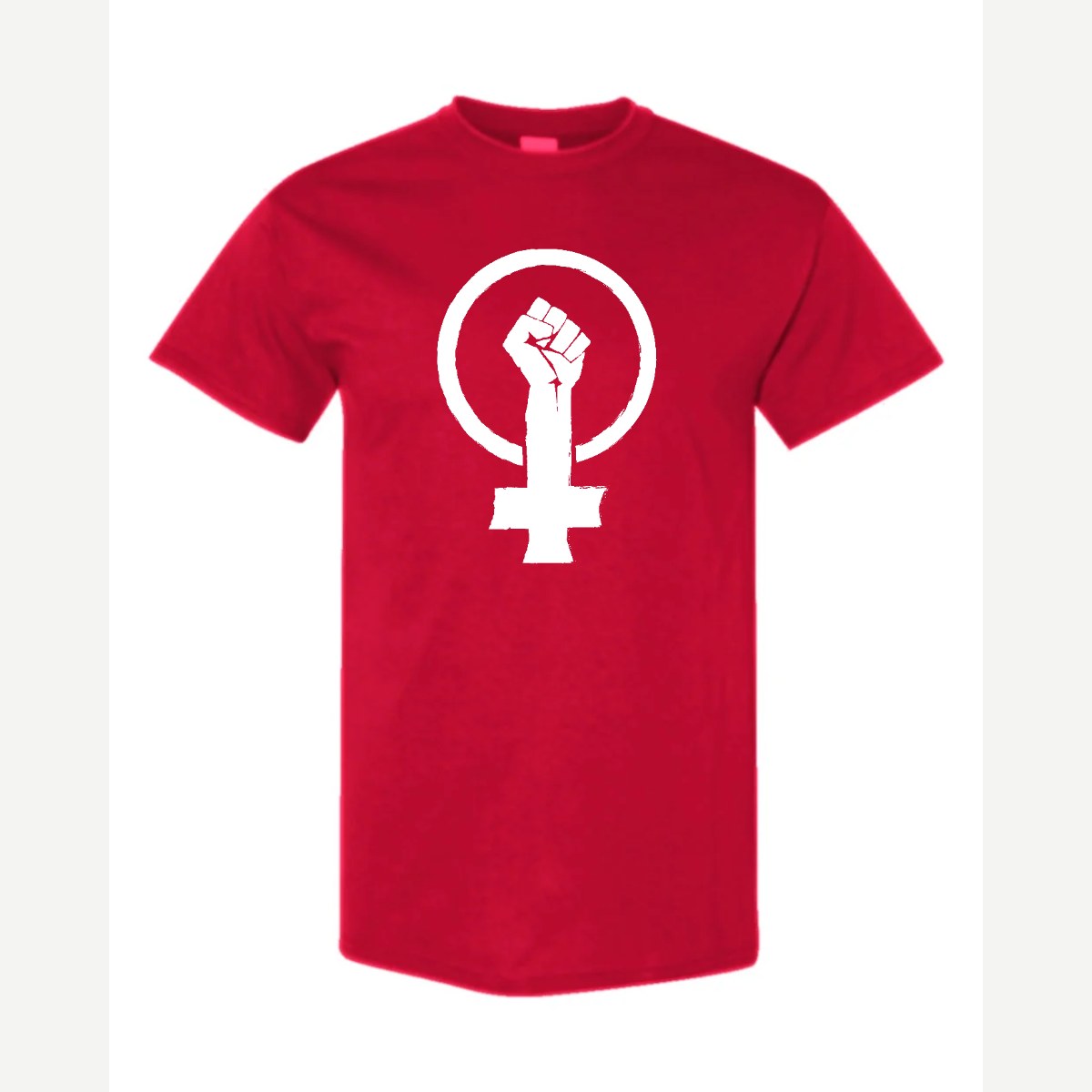 Feminist Fist (Venus Symbol) — Classic Tee / Red