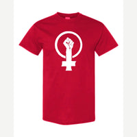 Feminist Fist (Venus Symbol) — Classic Tee / Red