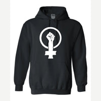 Feminist Fist (Venus Symbol) — Hoodie / Black