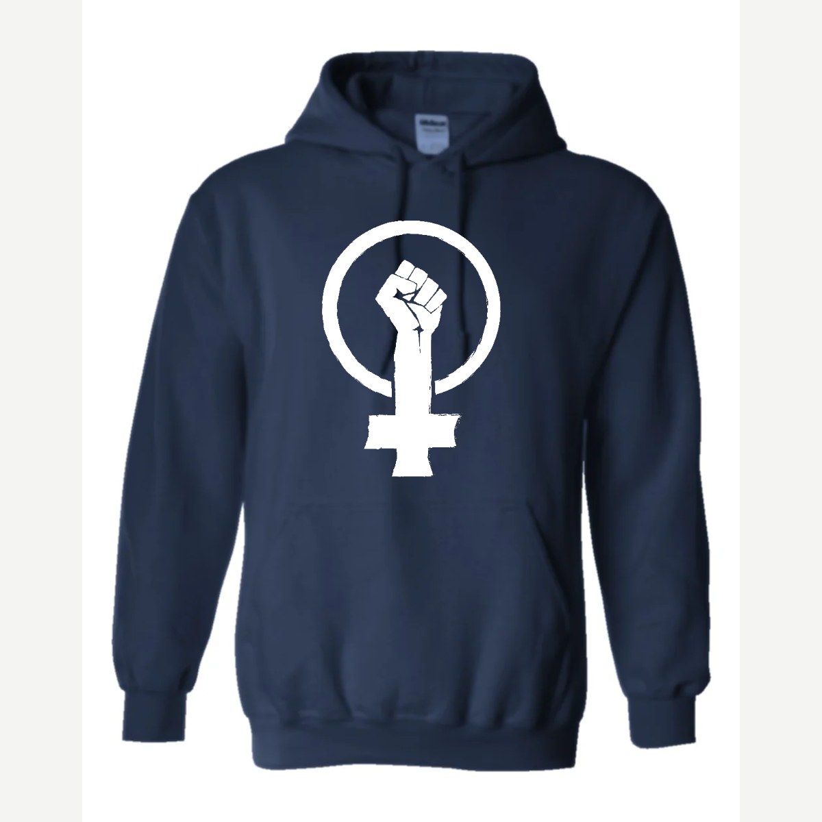 Feminist Fist (Venus Symbol) — Hoodie / Navy
