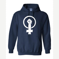 Feminist Fist (Venus Symbol) — Hoodie / Navy
