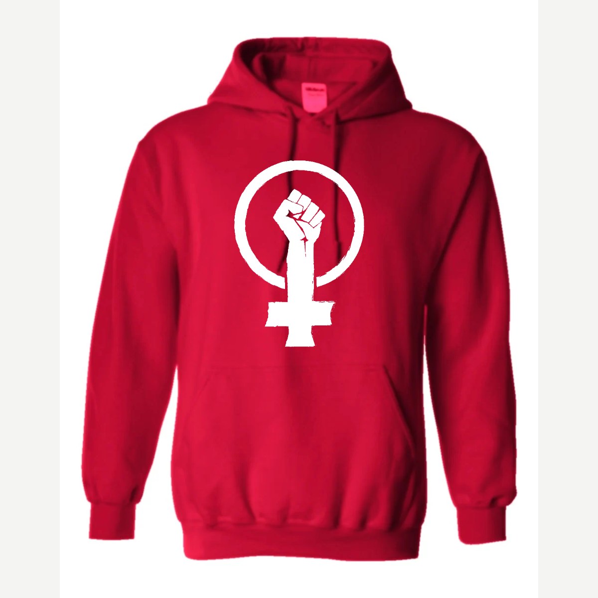 Feminist Fist (Venus Symbol) — Hoodie / Red