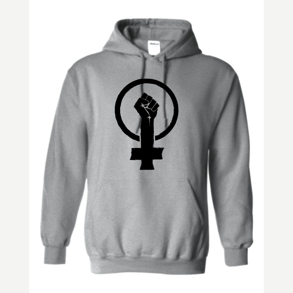 Feminist Fist (Venus Symbol) — Hoodie / Sport Grey