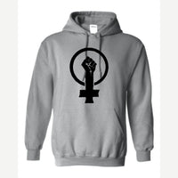 Feminist Fist (Venus Symbol) — Hoodie / Sport Grey