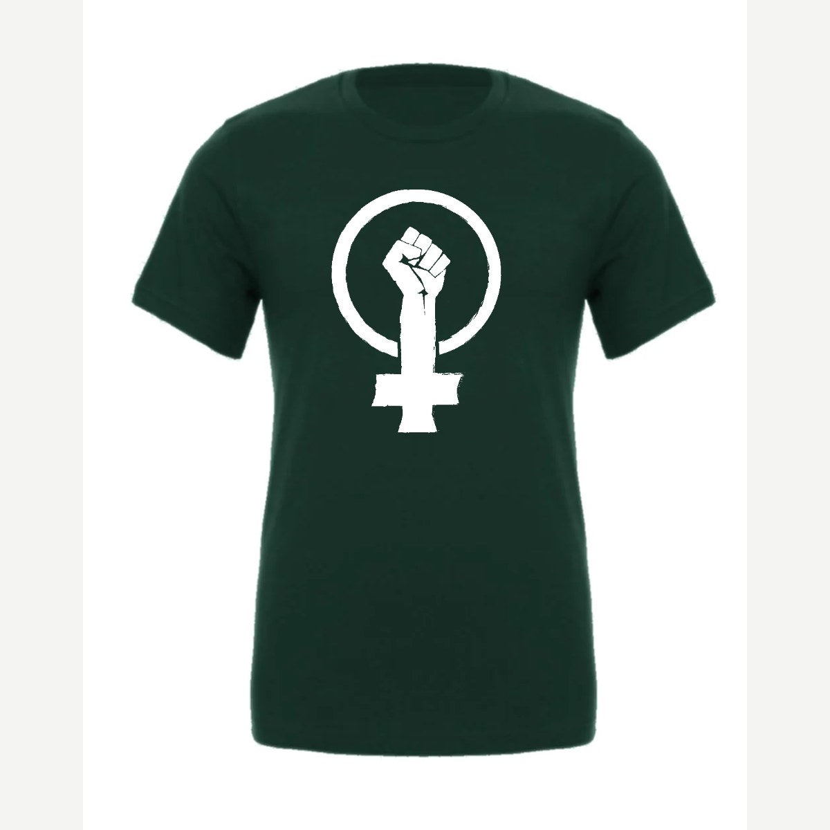 Feminist Fist (Venus Symbol) — Premium Tee / Forest