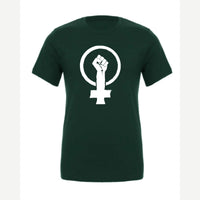 Feminist Fist (Venus Symbol) — Premium Tee / Forest