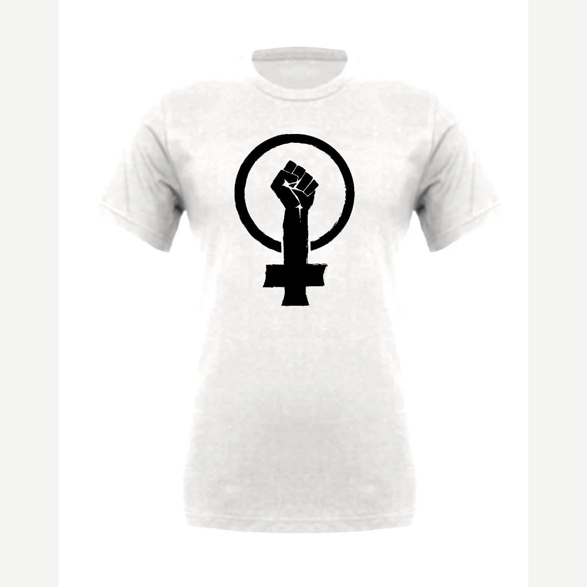 Feminist Fist (Venus Symbol) — Premium Tee / White