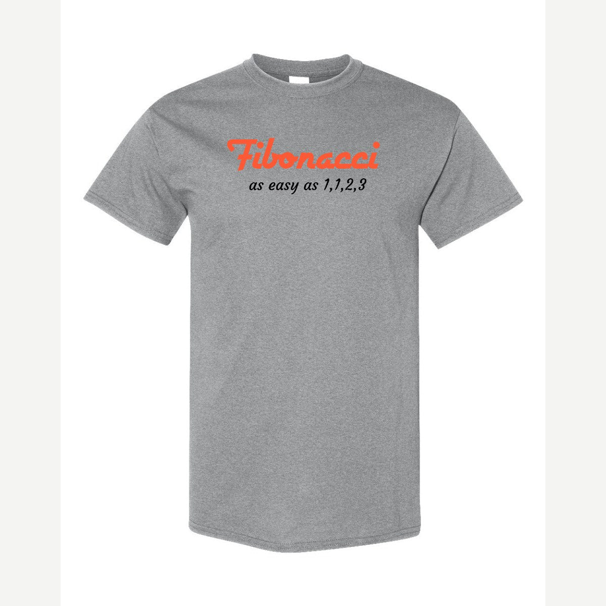 Fibonacci: Easy as 1, 1, 2, 3 — Classic Tee / Sport Grey
