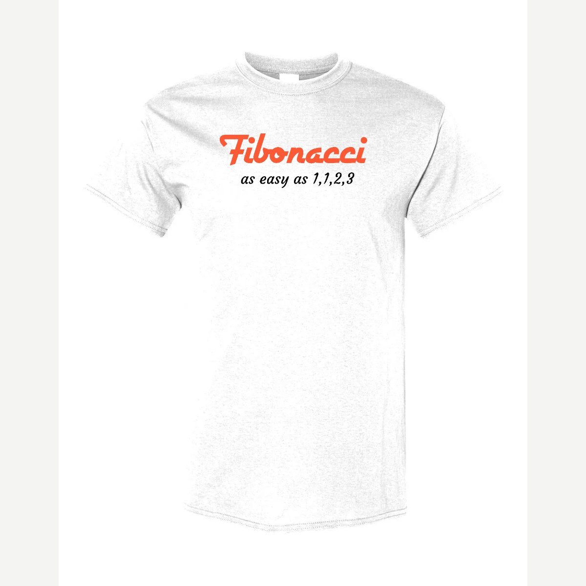 Fibonacci: Easy as 1, 1, 2, 3 — Classic Tee / White
