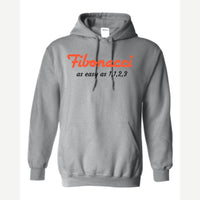 Fibonacci: Easy as 1, 1, 2, 3 — Hoodie / Sport Grey