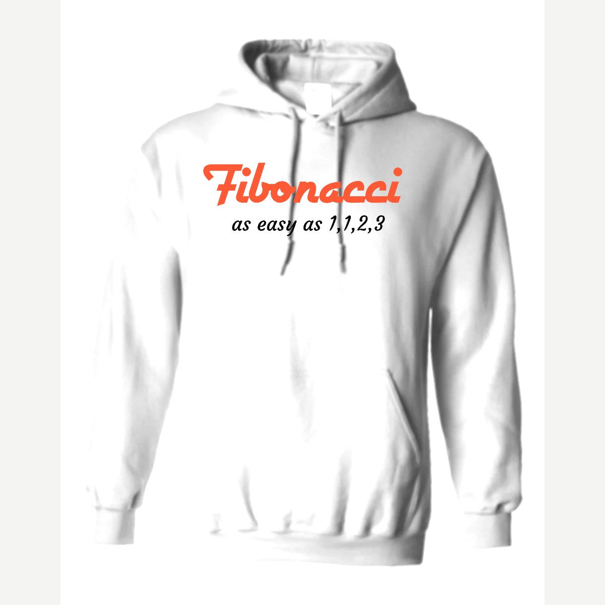 Fibonacci: Easy as 1, 1, 2, 3 — Hoodie / White
