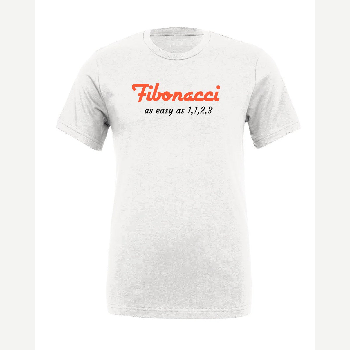 Fibonacci: Easy as 1, 1, 2, 3 — Premium Tee / White