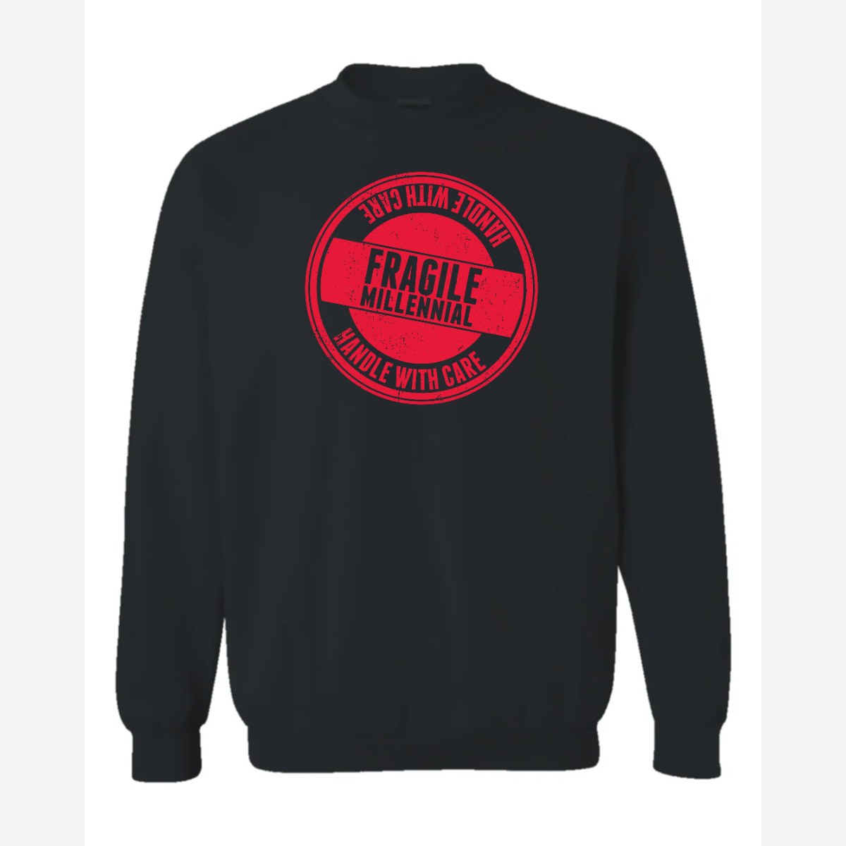 Fragile — Crewneck Sweatshirt / Black