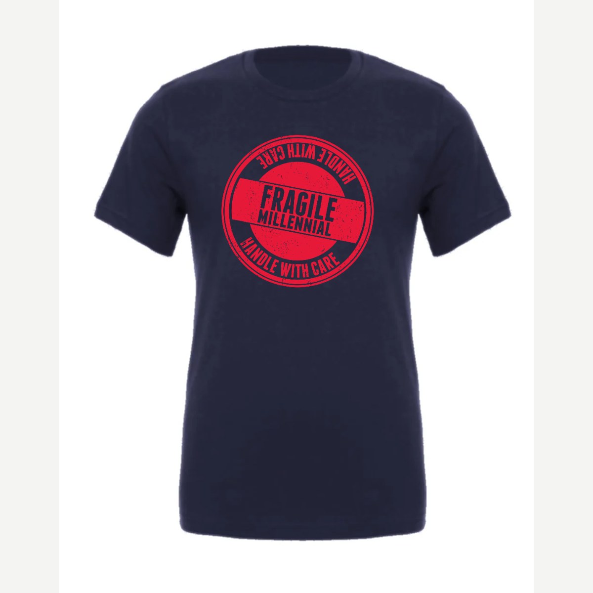 Fragile — Premium Tee / Navy