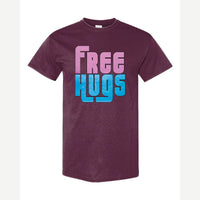 Free Hugs — Classic Tee / Maroon