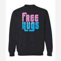 Free Hugs — Crewneck Sweatshirt / Black