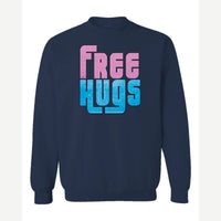 Free Hugs — Crewneck Sweatshirt / Navy