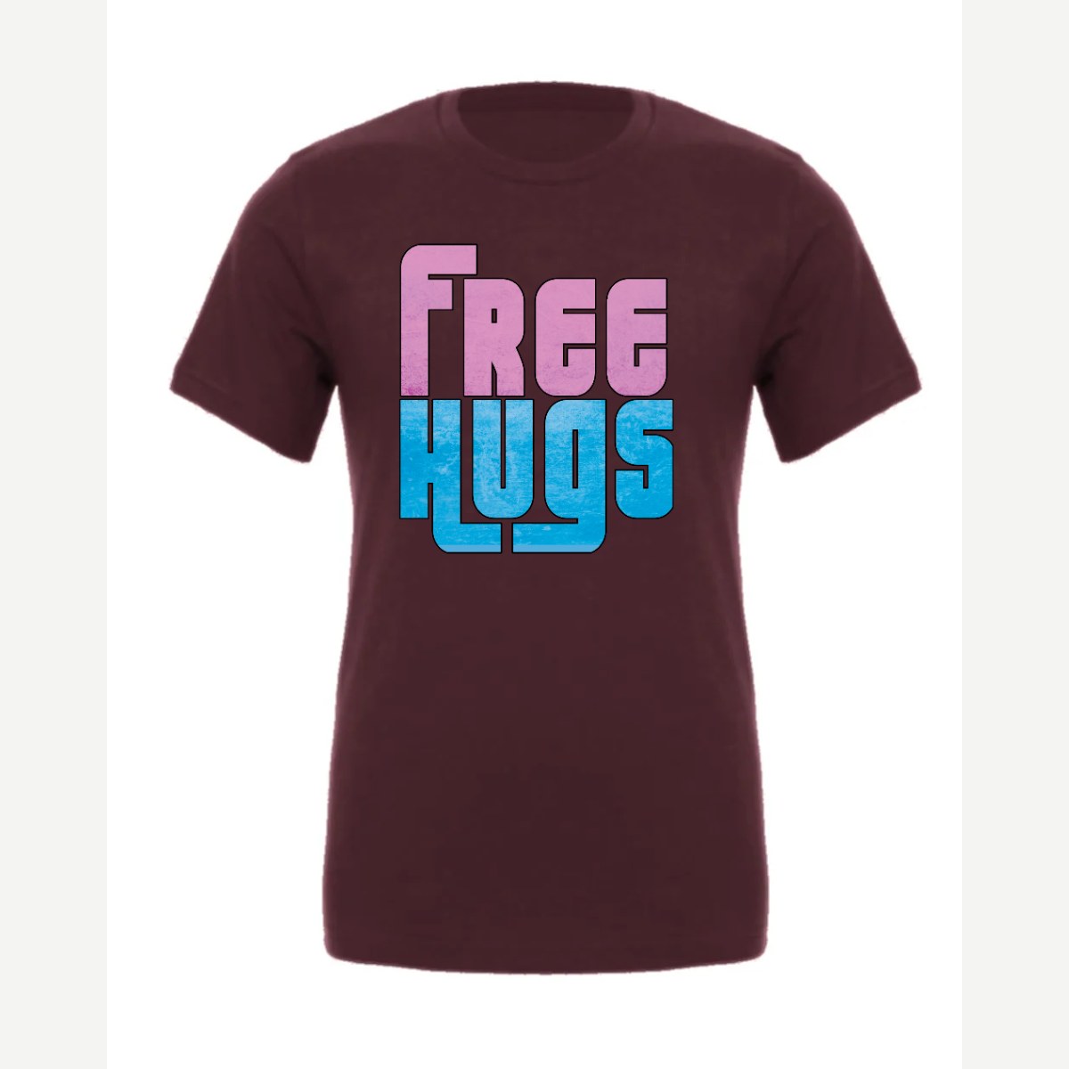 Free Hugs — Premium Tee / Maroon