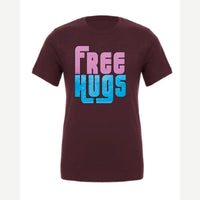 Free Hugs — Premium Tee / Maroon