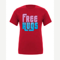 Free Hugs — Premium Tee / Red