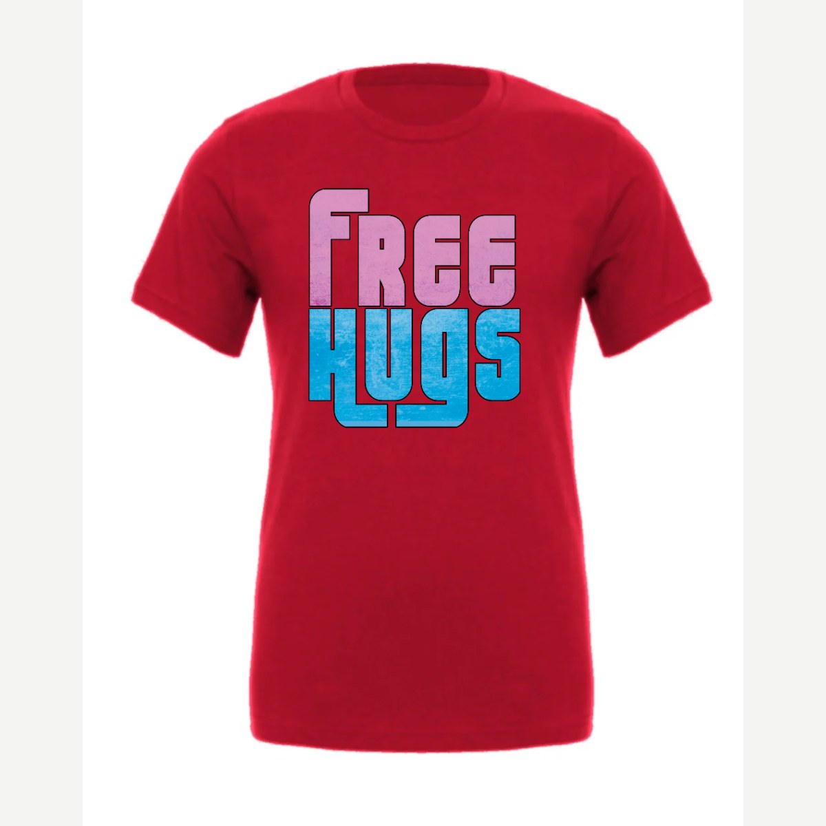 Free Hugs — Premium Tee / Red