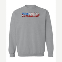 Freedom Flag — Crewneck Sweatshirt / Sport Grey