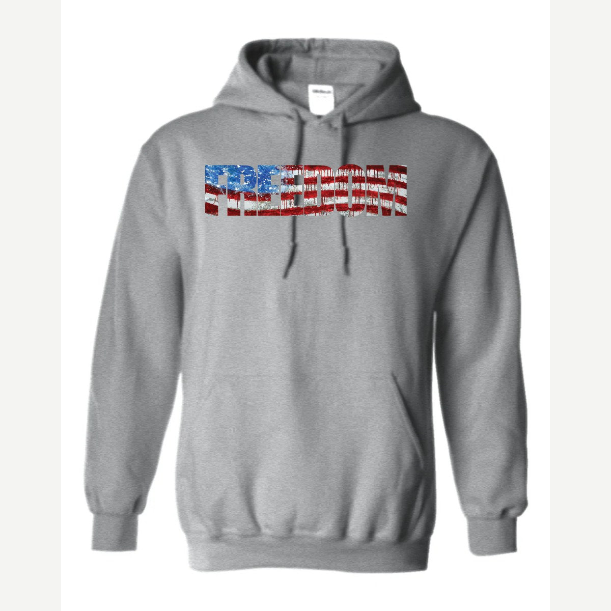 Freedom Flag — Hoodie / Sport Grey