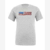 Freedom Flag — Premium Tee / Athletic Heather