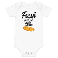 Fresh Out of the Oven — Baby Bodysuit / White