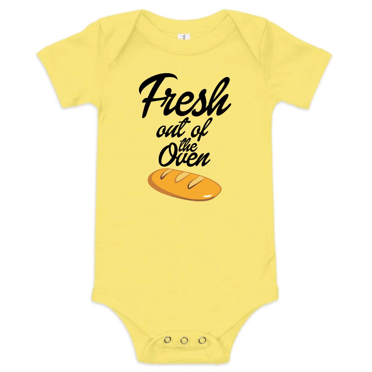 Fresh Out of the Oven — Baby Bodysuit / Yellow