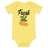 Fresh Out of the Oven — Baby Bodysuit / Yellow