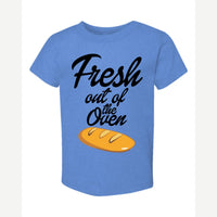 Fresh Out of the Oven — Toddler Tee / Heather Columbia Blue