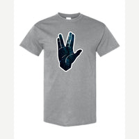 Galaxy Hand Salute — Classic Tee / Sport Grey