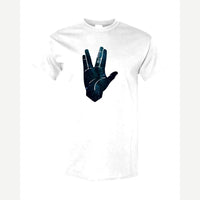 Galaxy Hand Salute — Classic Tee / White